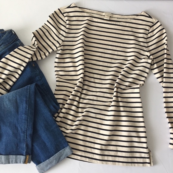 J. Crew Tops - J. Crew striped long sleeve